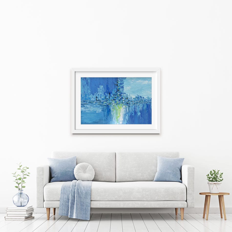 Frozen City Framed Art Print wall art product Olga Tkachyk