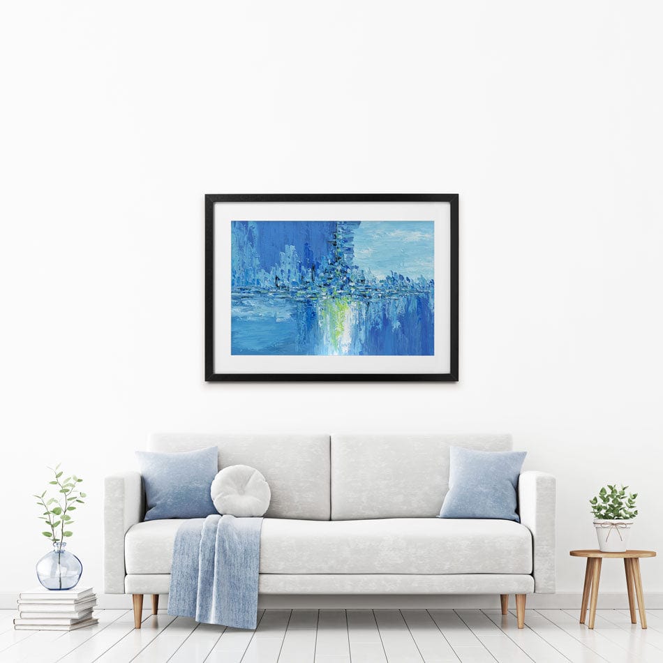 Frozen City Framed Art Print wall art product Olga Tkachyk