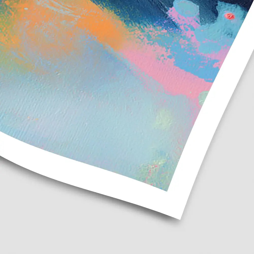 Fuji In Neon Art Print Fuji In Neon Art Print wall art product Chromatic Storm Studio