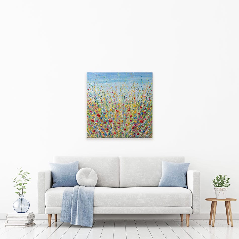 Fun Flowers Canvas Print wall art product Olga Tkachyk