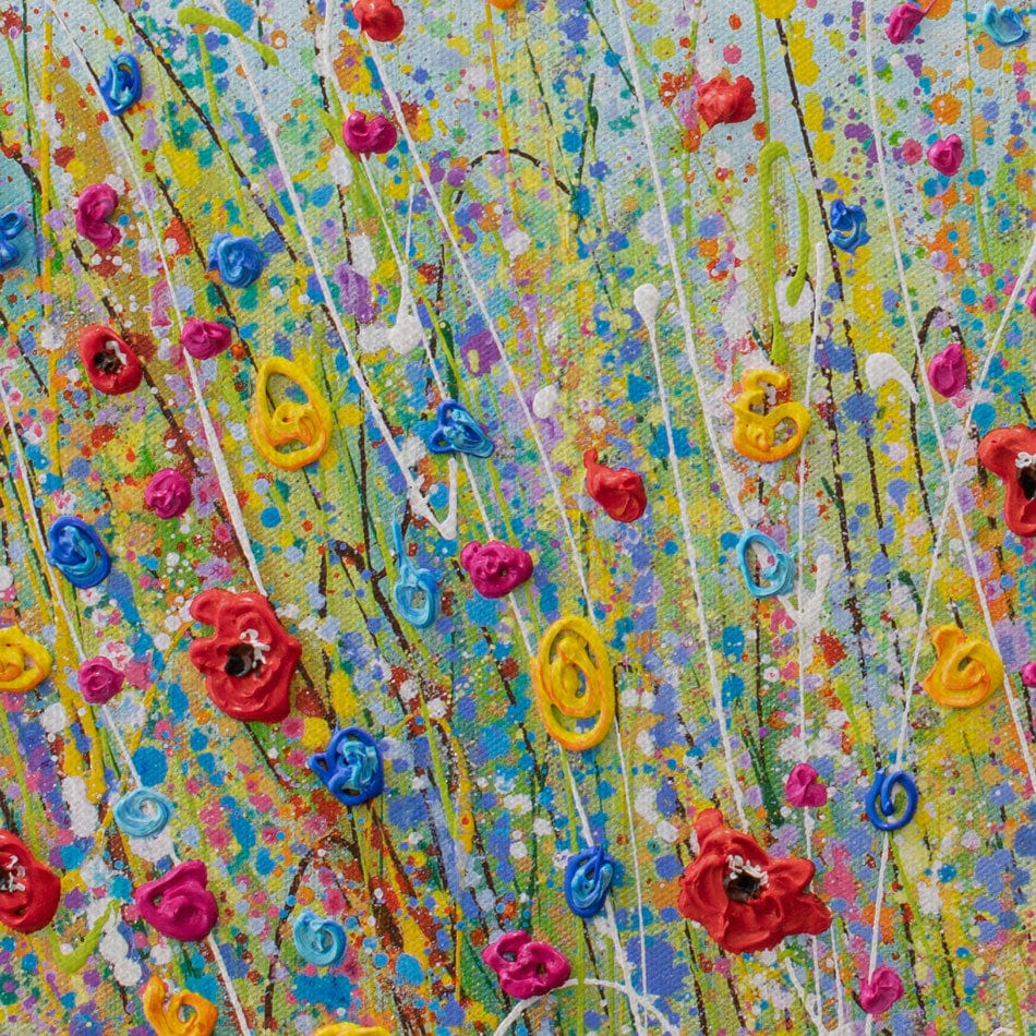 Fun Flowers Canvas Print wall art product Olga Tkachyk