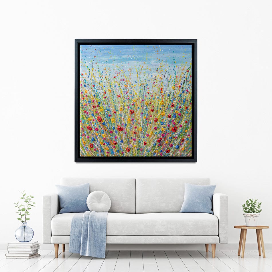 Fun Flowers Canvas Print wall art product Olga Tkachyk