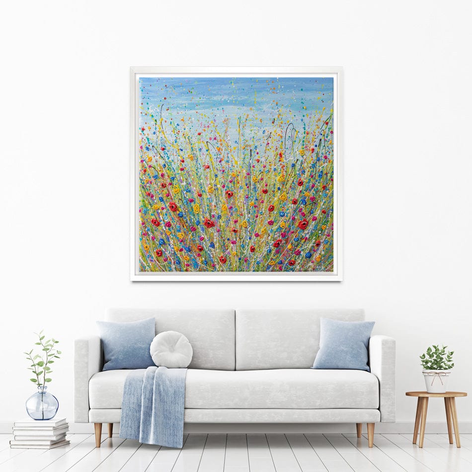 Fun Flowers Canvas Print wall art product Olga Tkachyk