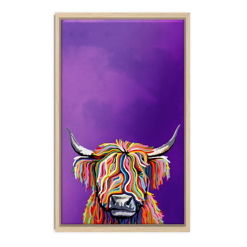Funky Cow Canvas Print Funky Cow Canvas Print wall art product Independent
