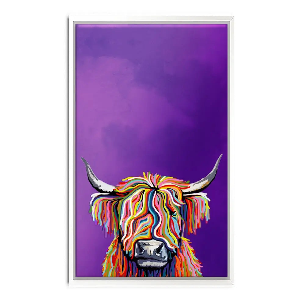 Funky Cow Canvas Print Funky Cow Canvas Print wall art product Independent