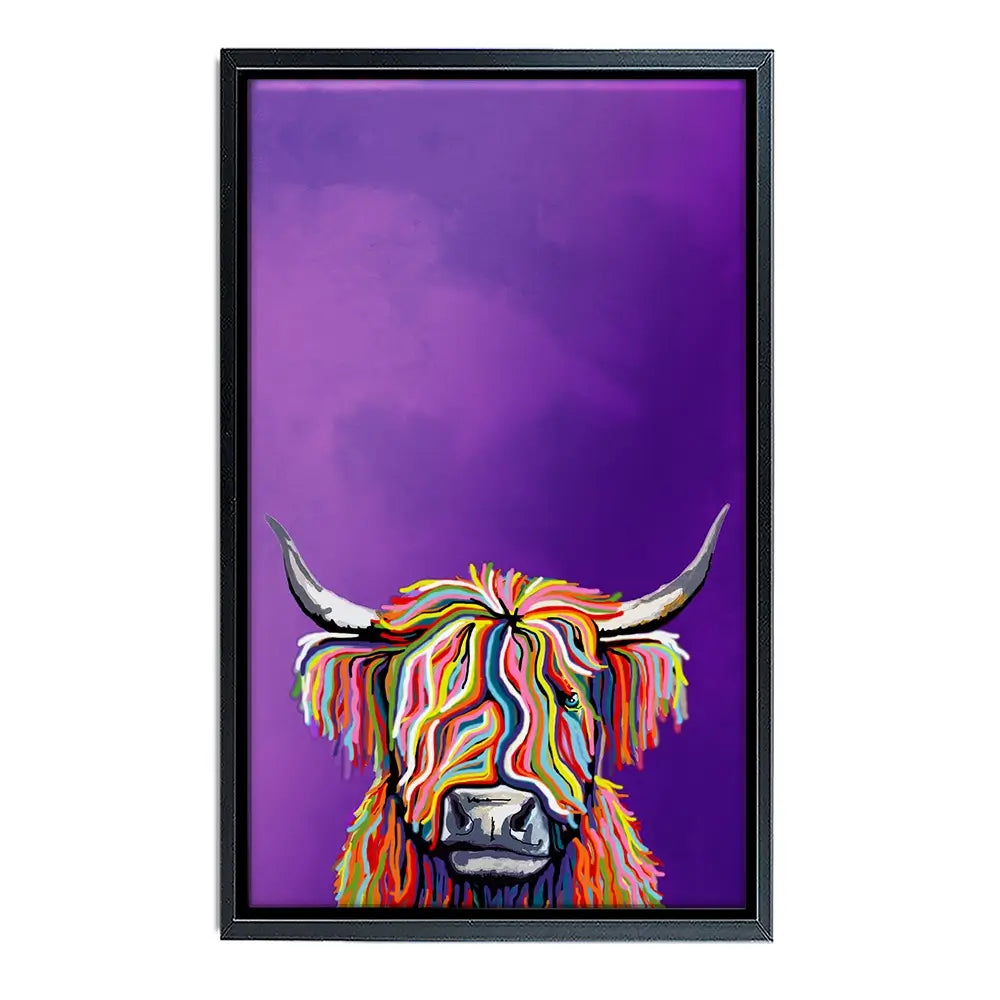 Funky Cow Canvas Print Funky Cow Canvas Print wall art product Independent