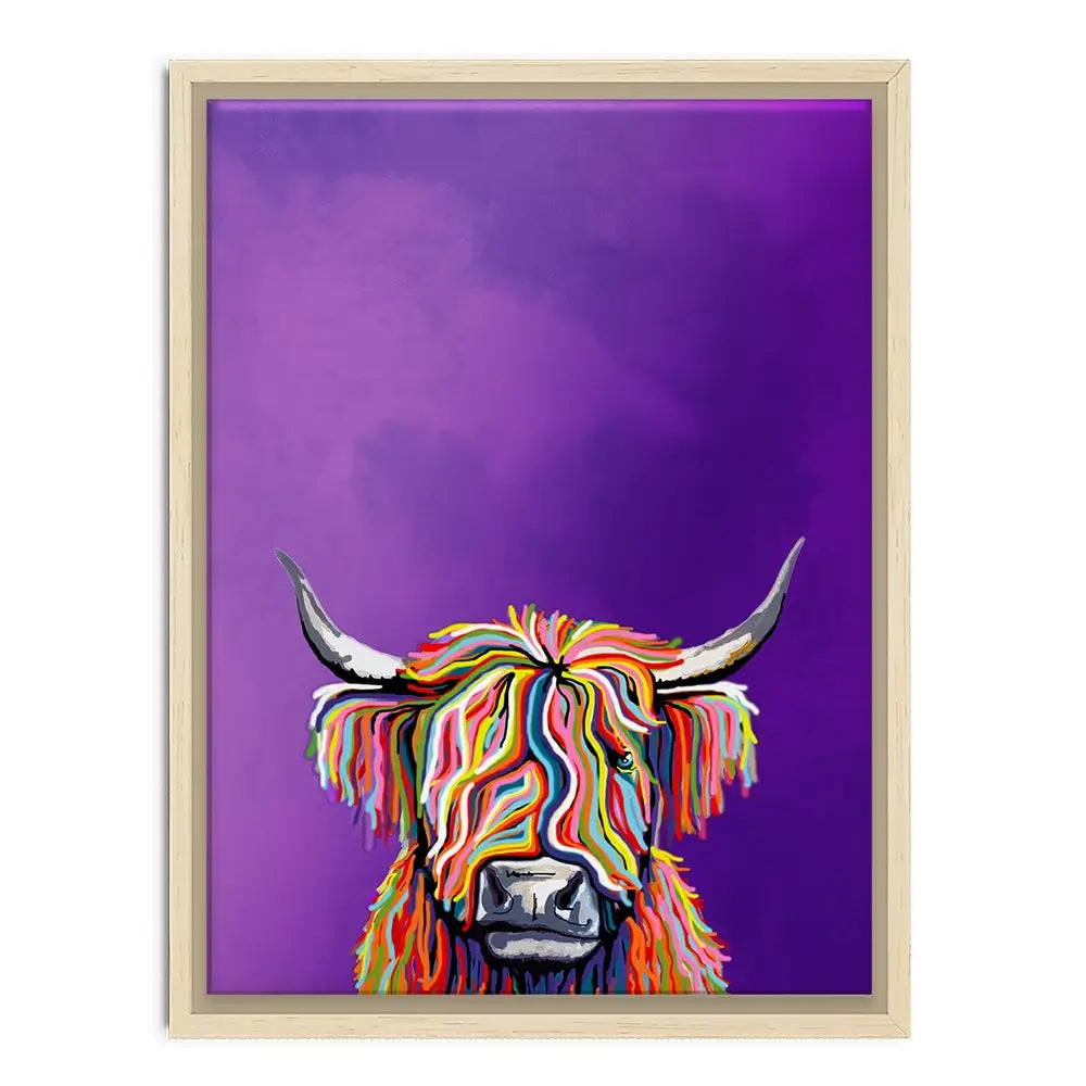 Funky Cow Canvas Print Funky Cow Canvas Print wall art product Independent