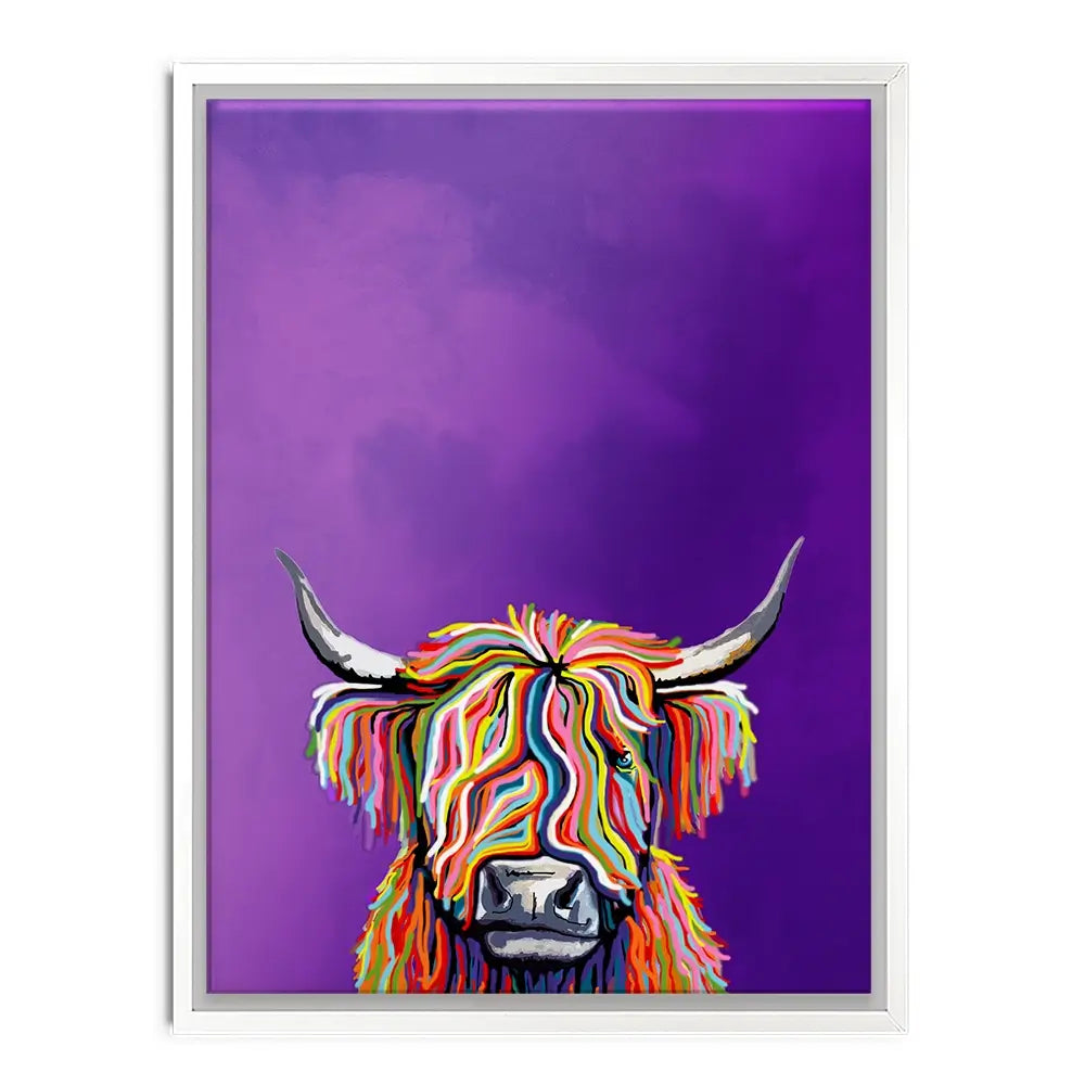Funky Cow Canvas Print Funky Cow Canvas Print wall art product Independent