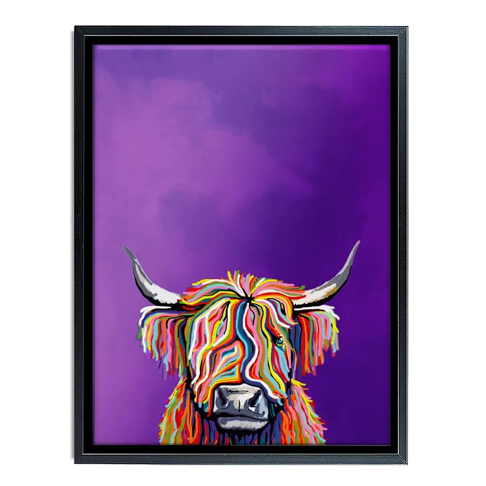 Funky Cow Canvas Print Funky Cow Canvas Print wall art product Independent