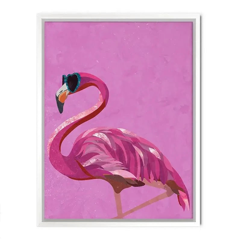 Funky Flamingo Canvas Print Funky Flamingo Canvas Print wall art product Sarah Manovski