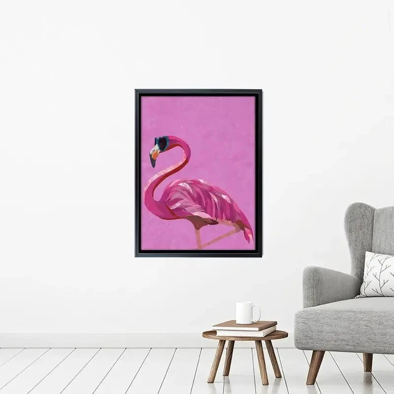 Funky Flamingo Canvas Print Funky Flamingo Canvas Print wall art product Sarah Manovski