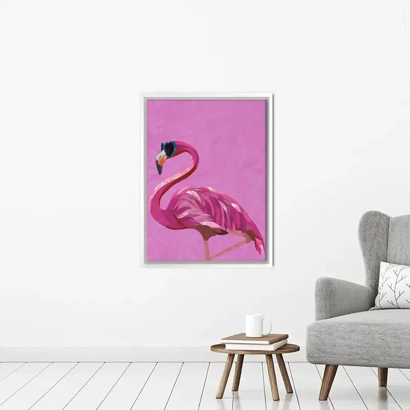 Funky Flamingo Canvas Print Funky Flamingo Canvas Print wall art product Sarah Manovski