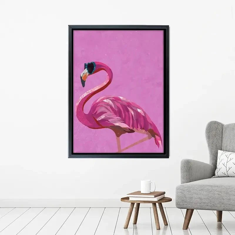 Funky Flamingo Canvas Print Funky Flamingo Canvas Print wall art product Sarah Manovski