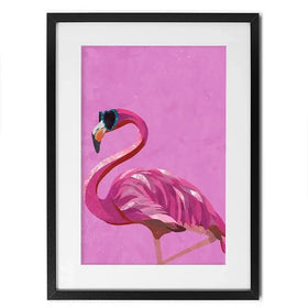 Funky Flamingo Framed Art Print Funky Flamingo Framed Art Print wall art product Sarah Manovski