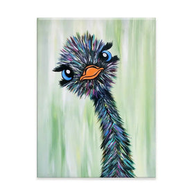 Funky Ostrich Canvas Print Funky Ostrich Canvas Print wall art product Tanya Stone / Shutterstock