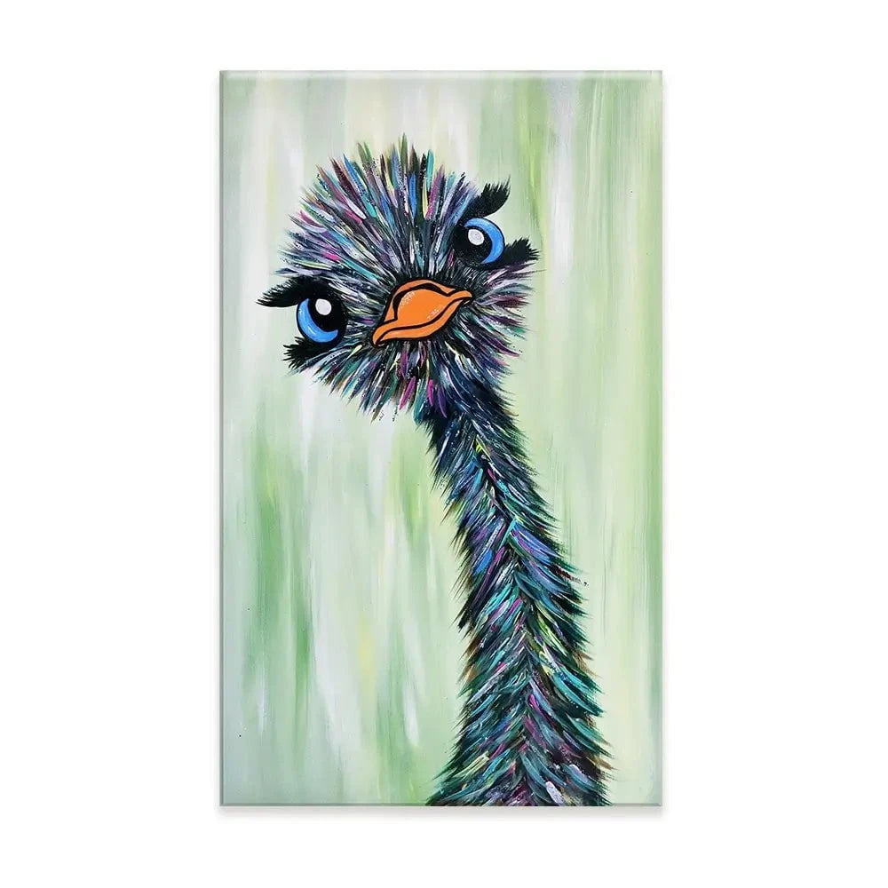 Funky Ostrich Canvas Print Funky Ostrich Canvas Print wall art product Tanya Stone / Shutterstock