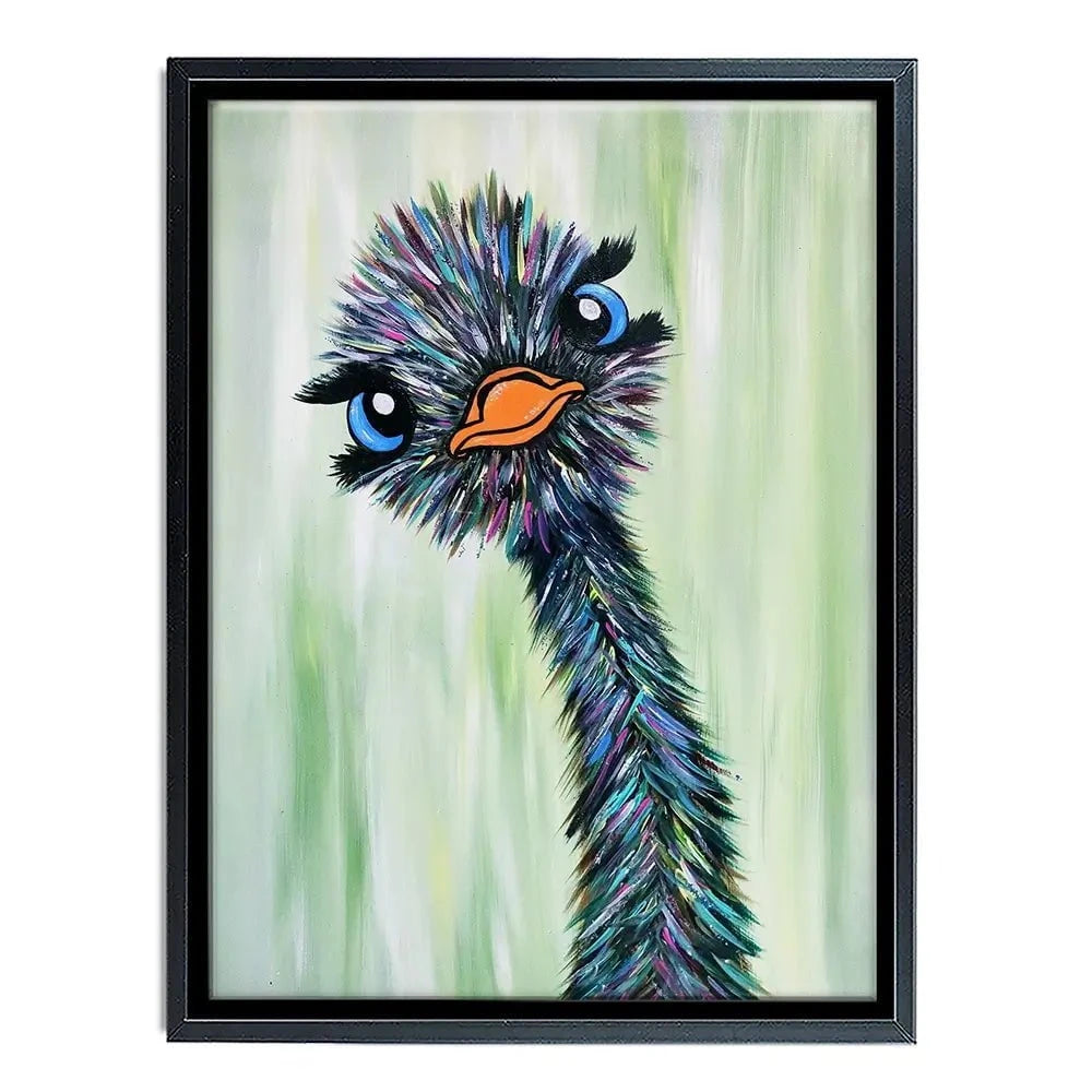 Funky Ostrich Canvas Print Funky Ostrich Canvas Print wall art product Tanya Stone / Shutterstock