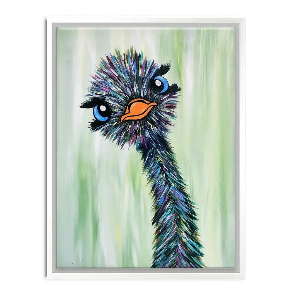Funky Ostrich Canvas Print Funky Ostrich Canvas Print wall art product Tanya Stone / Shutterstock