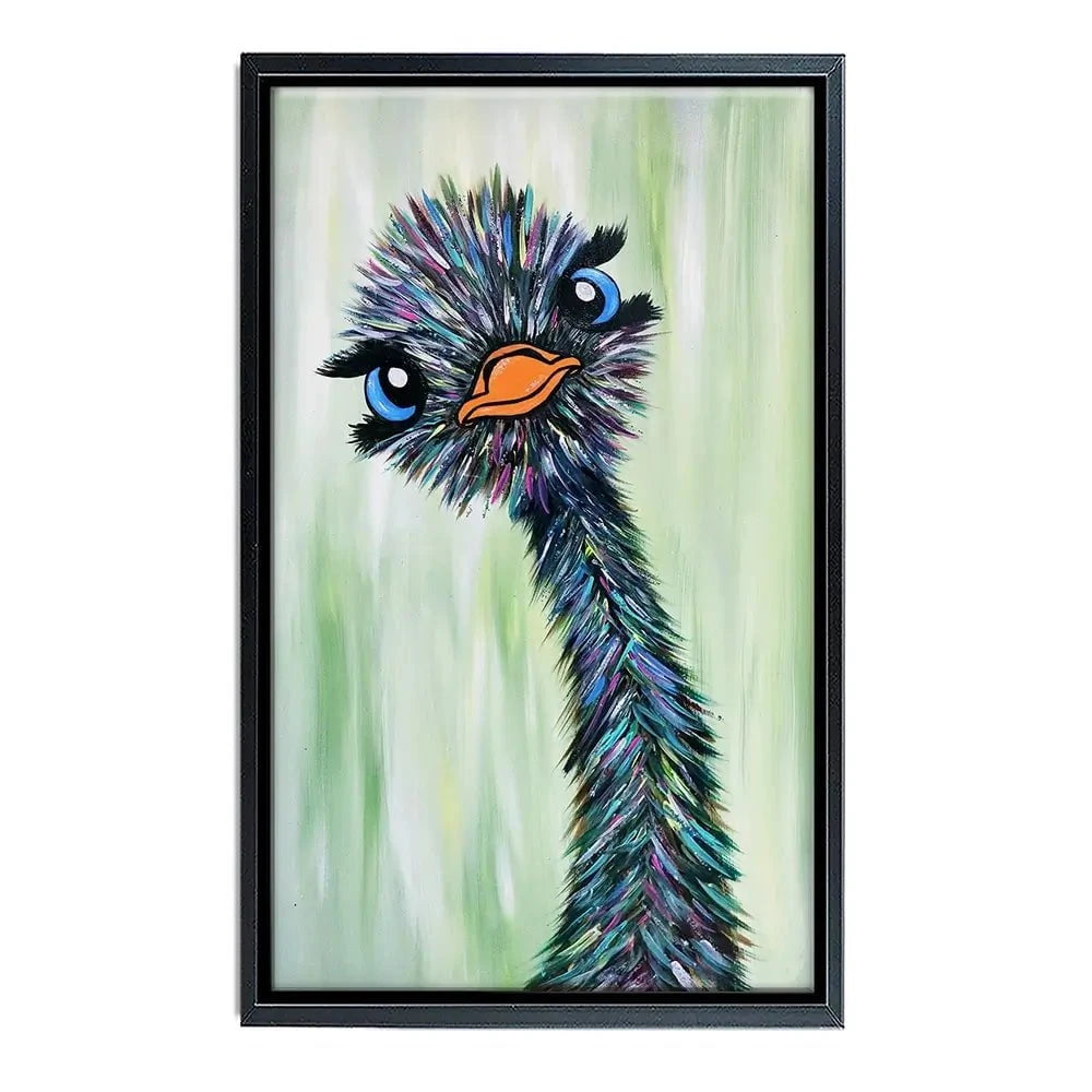 Funky Ostrich Canvas Print Funky Ostrich Canvas Print wall art product Tanya Stone / Shutterstock