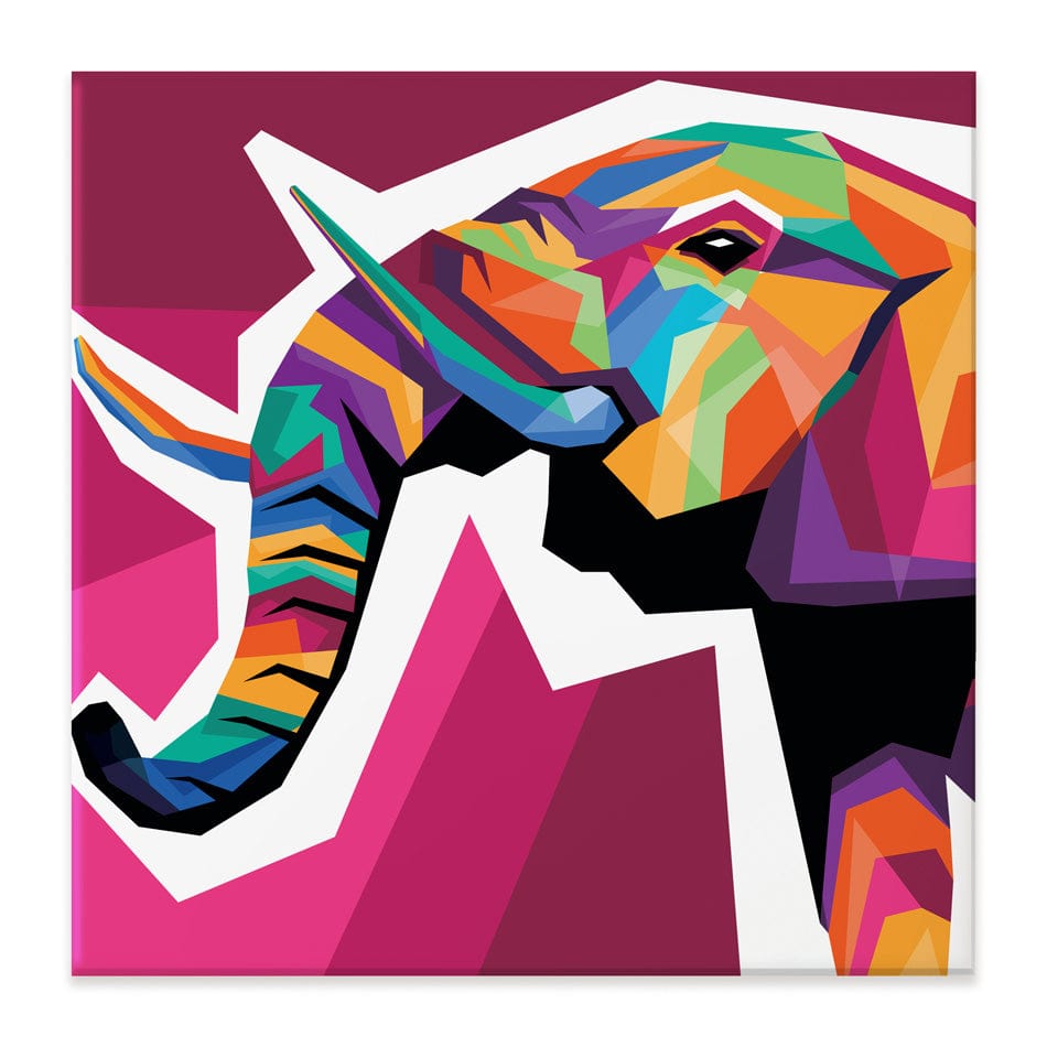 Funky Pop Art Elephant Canvas Print wall art product Zero05Ard / Shutterstock
