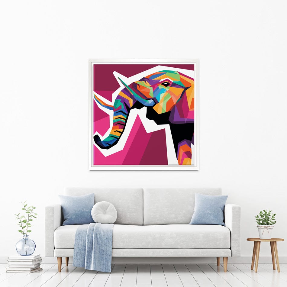 Funky Pop Art Elephant Canvas Print wall art product Zero05Ard / Shutterstock