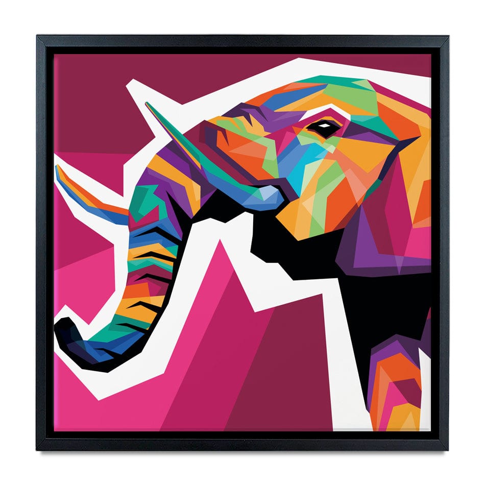 Funky Pop Art Elephant Canvas Print wall art product Zero05Ard / Shutterstock