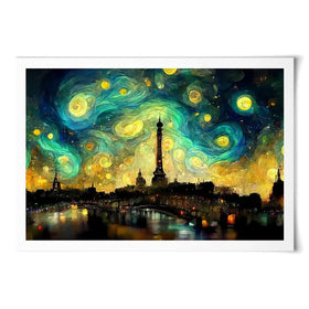 Galaxy Starry Night Art Print Galaxy Starry Night Art Print wall art product 3d artwork wallpaper / Shutterstock