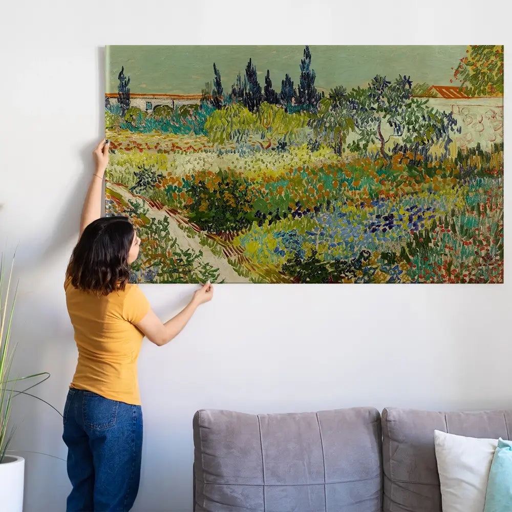 Garden At Arles Oversized Canvas Print Garden At Arles Oversized Canvas Print wall art product Art Print Shop