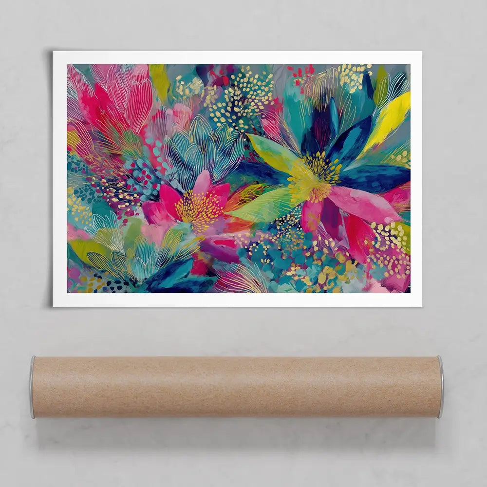 Garden In Colours Art Print Garden In Colours Art Print wall art product Chromatic Storm Studio