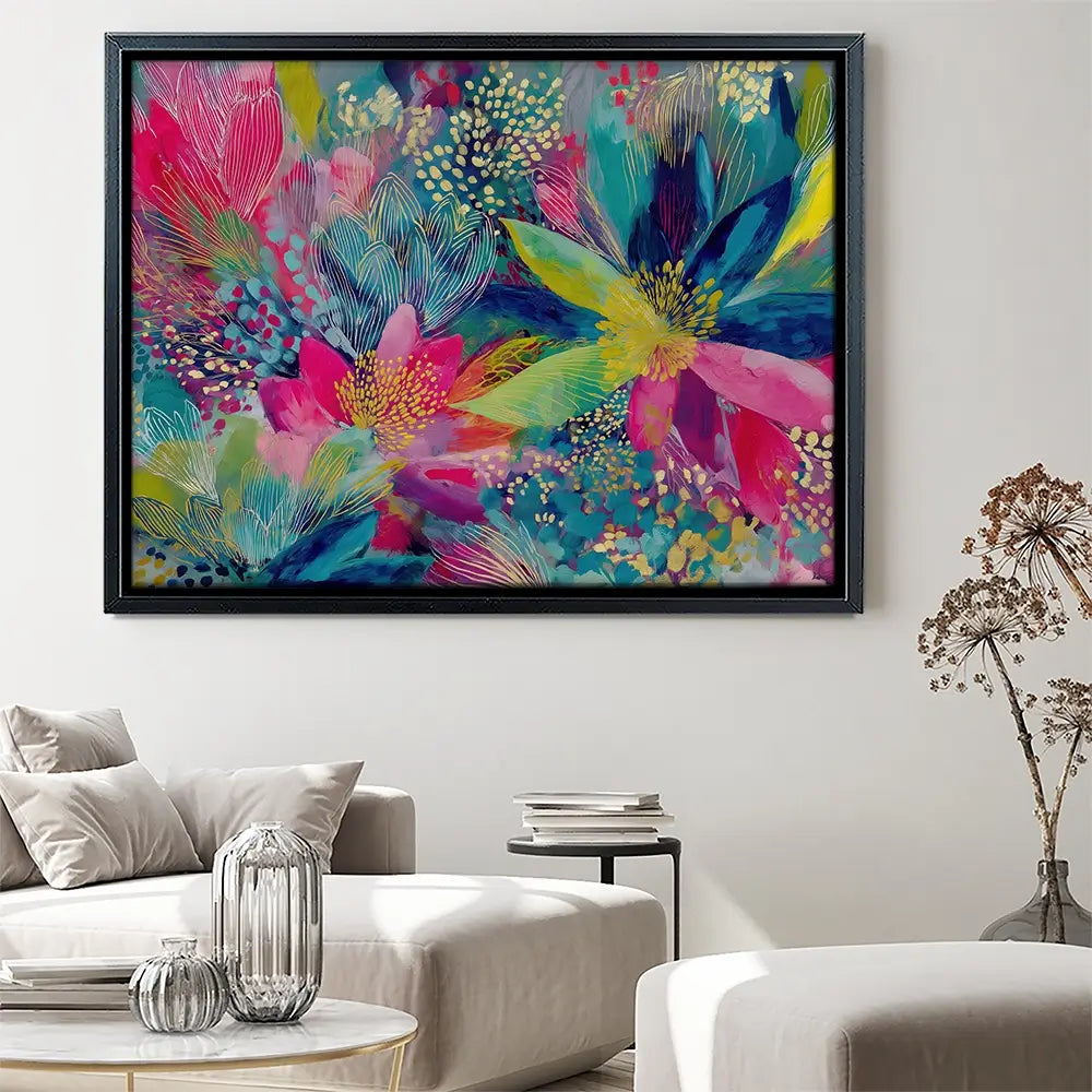 Garden In Colours Canvas Print Garden In Colours Canvas Print wall art product Chromatic Storm Studio