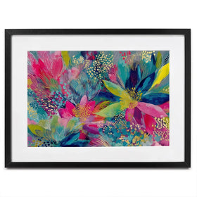 Garden In Colours Framed Art Print Garden In Colours Framed Art Print wall art product Chromatic Storm Studio