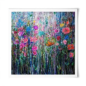 Garden Paradise Square Art Print Garden Paradise Square Art Print wall art product Lena Owens - Independent