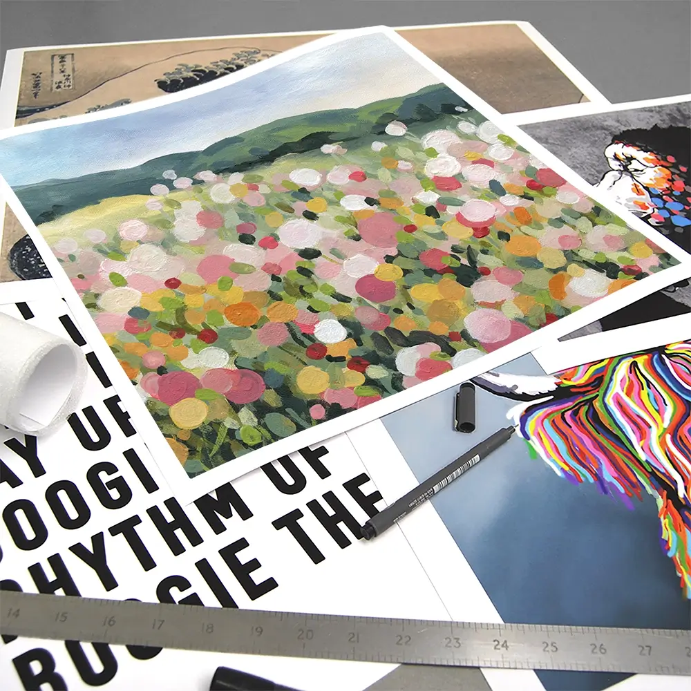 Garden Party Square Art Print Garden Party Square Art Print wall art product Carol Robinson