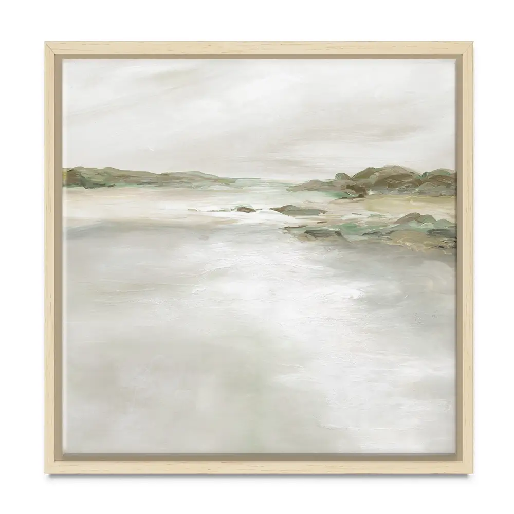 Gentle Coastline Square Canvas Print Gentle Coastline Square Canvas Print wall art product Carol Robinson