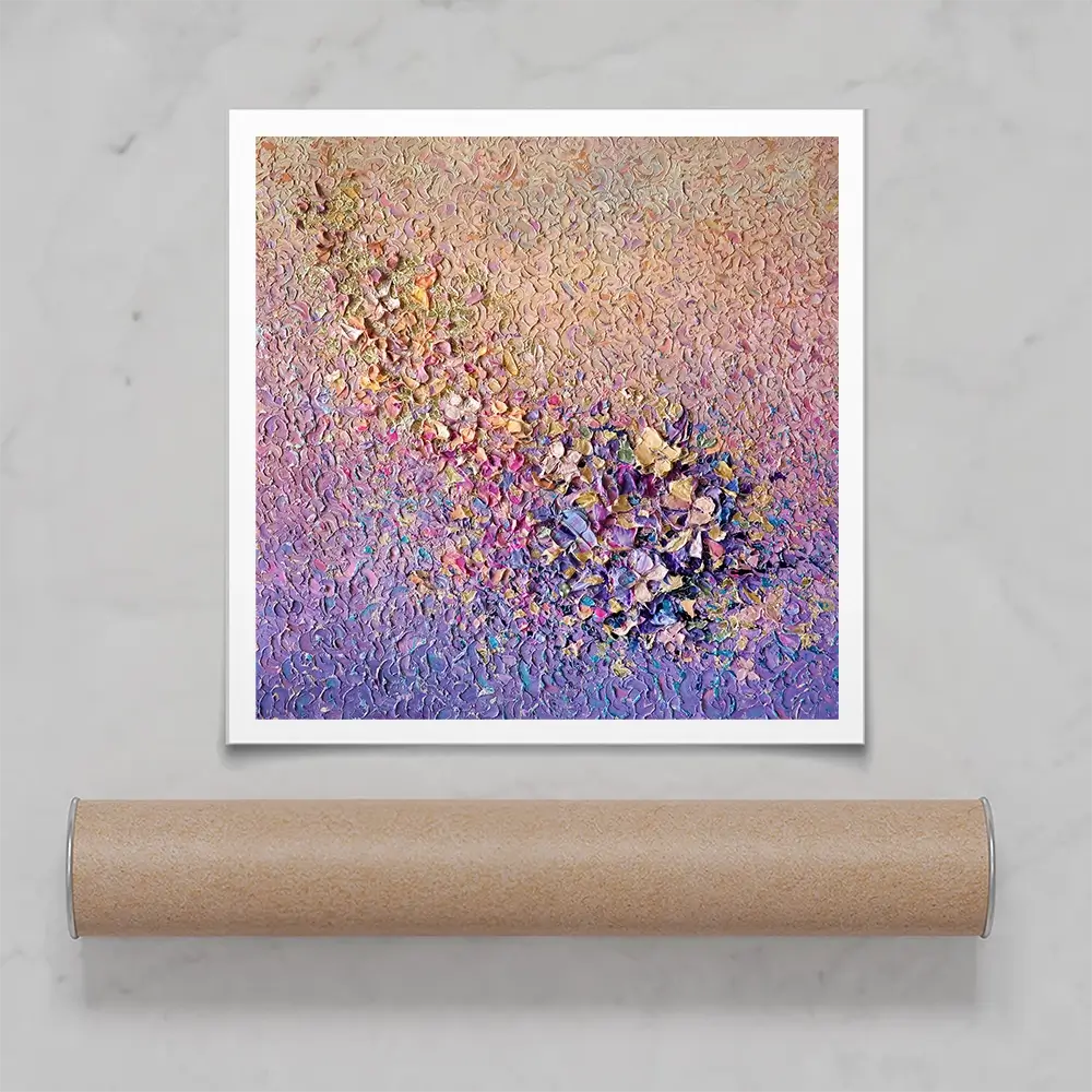 Gentle Flutter Square Art Print Gentle Flutter Square Art Print wall art product Nada Khatib