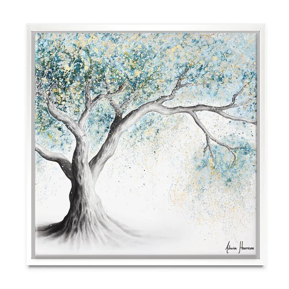 Gentle Frost Tree Square Canvas Print Gentle Frost Tree Square Canvas Print wall art product Ashvin Harrison