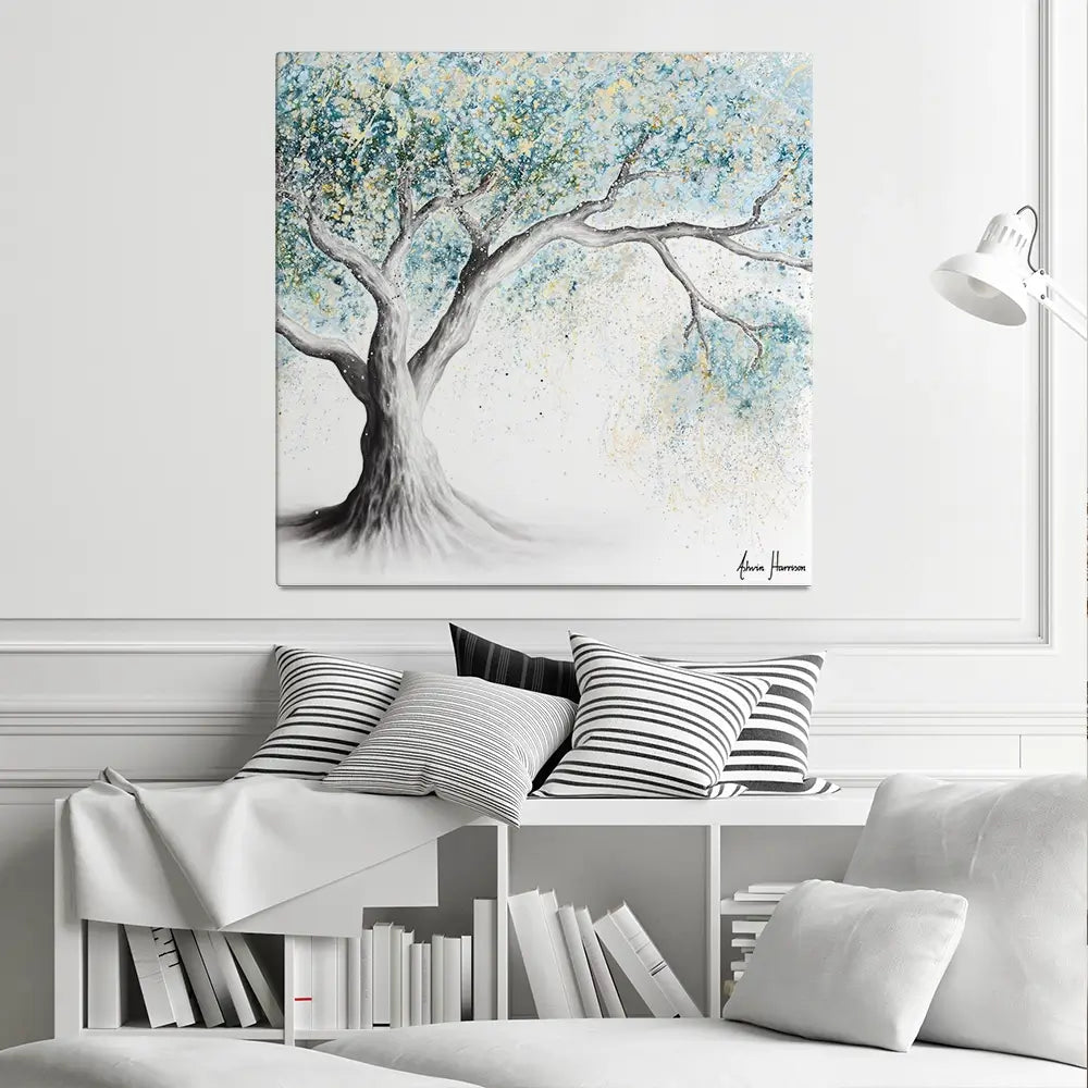 Gentle Frost Tree Square Canvas Print Gentle Frost Tree Square Canvas Print wall art product Ashvin Harrison