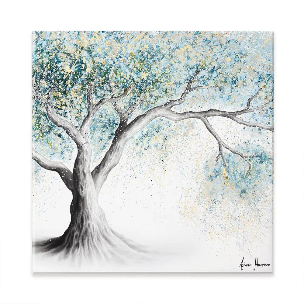 Gentle Frost Tree Square Canvas Print Gentle Frost Tree Square Canvas Print wall art product Ashvin Harrison