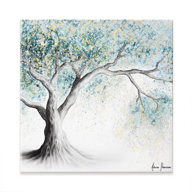 Gentle Frost Tree Square Canvas Print Gentle Frost Tree Square Canvas Print wall art product Ashvin Harrison