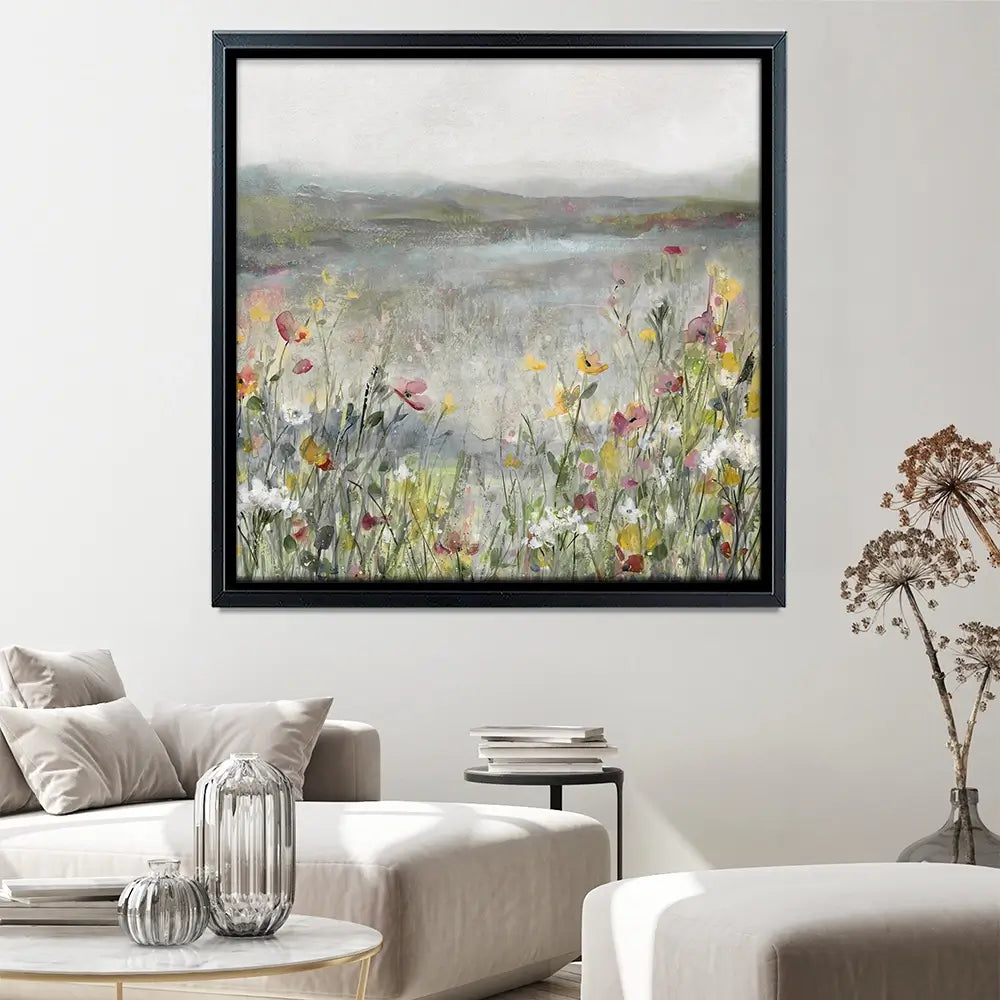 Gentle Rainstorm Square Canvas Print Gentle Rainstorm Square Canvas Print wall art product Carol Robinson