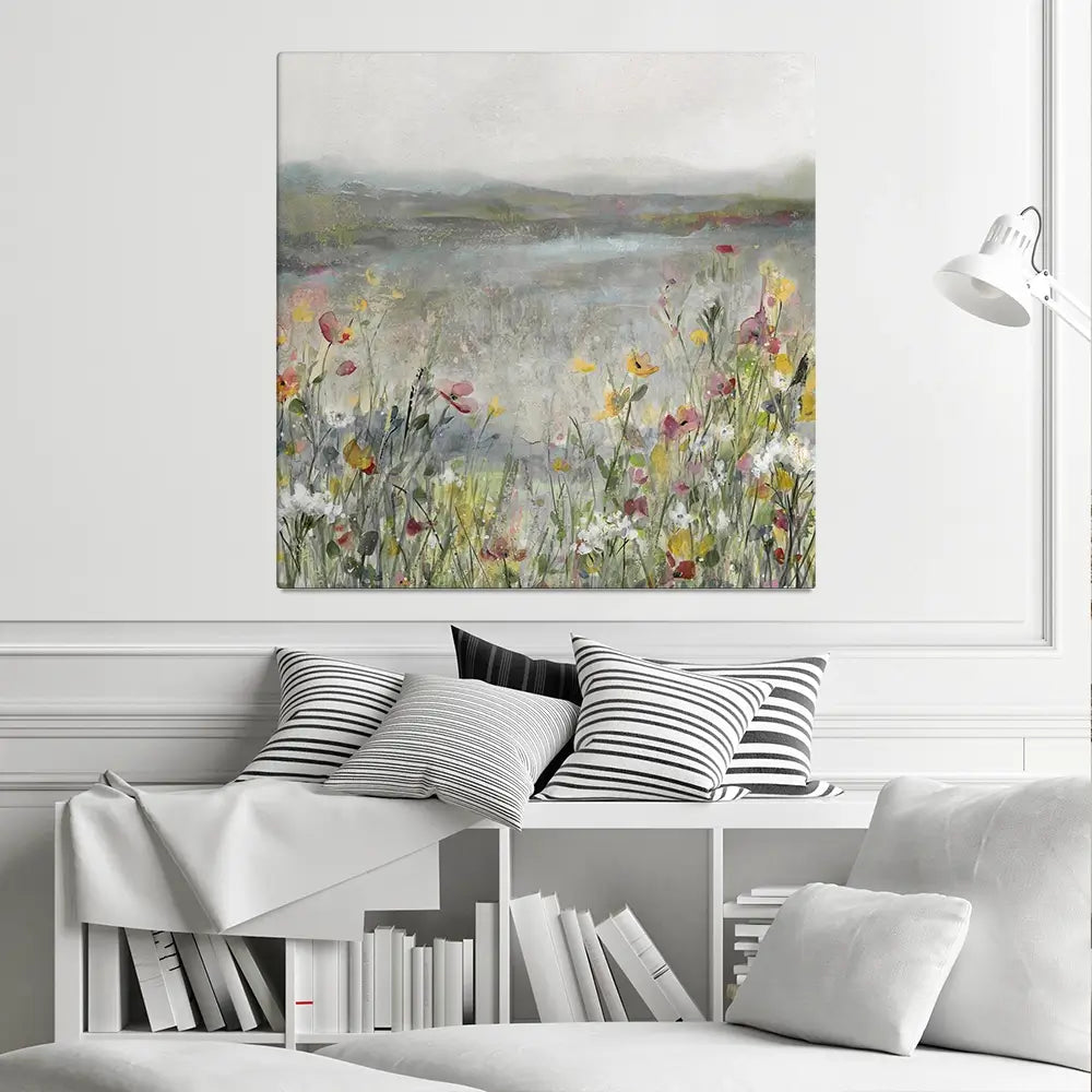 Gentle Rainstorm Square Canvas Print Gentle Rainstorm Square Canvas Print wall art product Carol Robinson