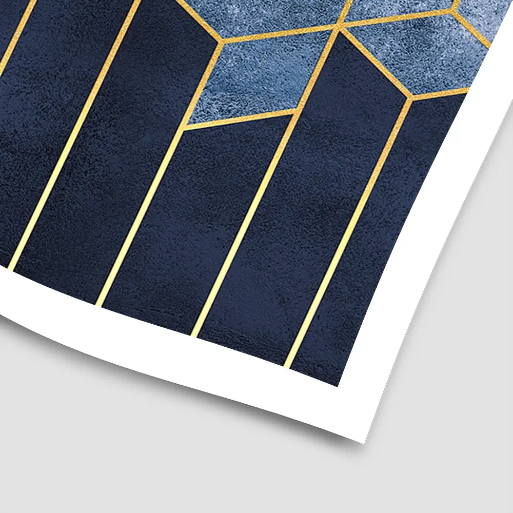 Geometric Hexagons Square Art Print Geometric Hexagons Square Art Print wall art product Art Print Shop