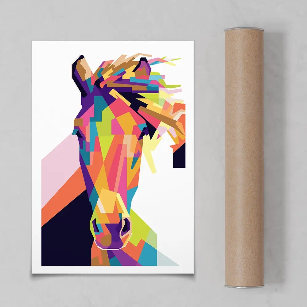 Geometric Pop Art Horse Art Print Geometric Pop Art Horse Art Print wall art product noeeerr / Shutterstock