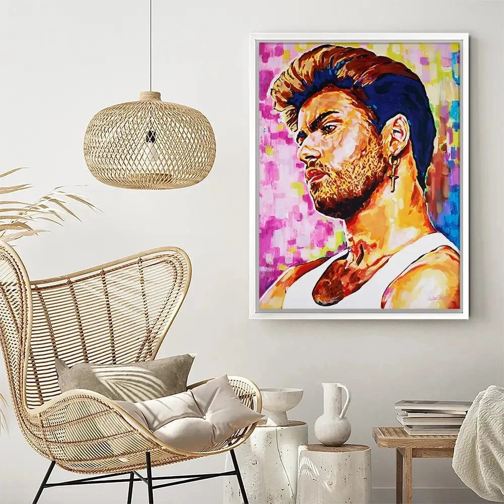 George Michael Canvas Print George Michael Canvas Print wall art product Juliet Stockton
