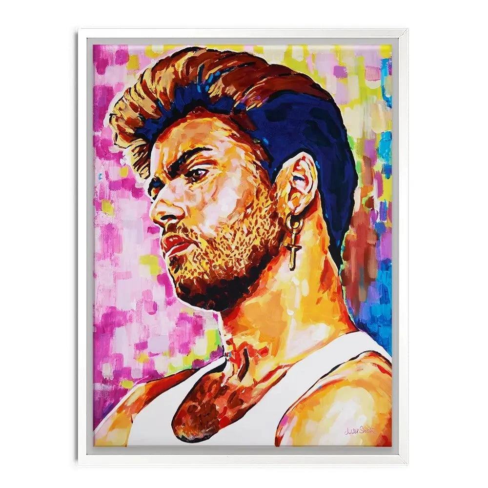 George Michael Canvas Print George Michael Canvas Print wall art product Juliet Stockton