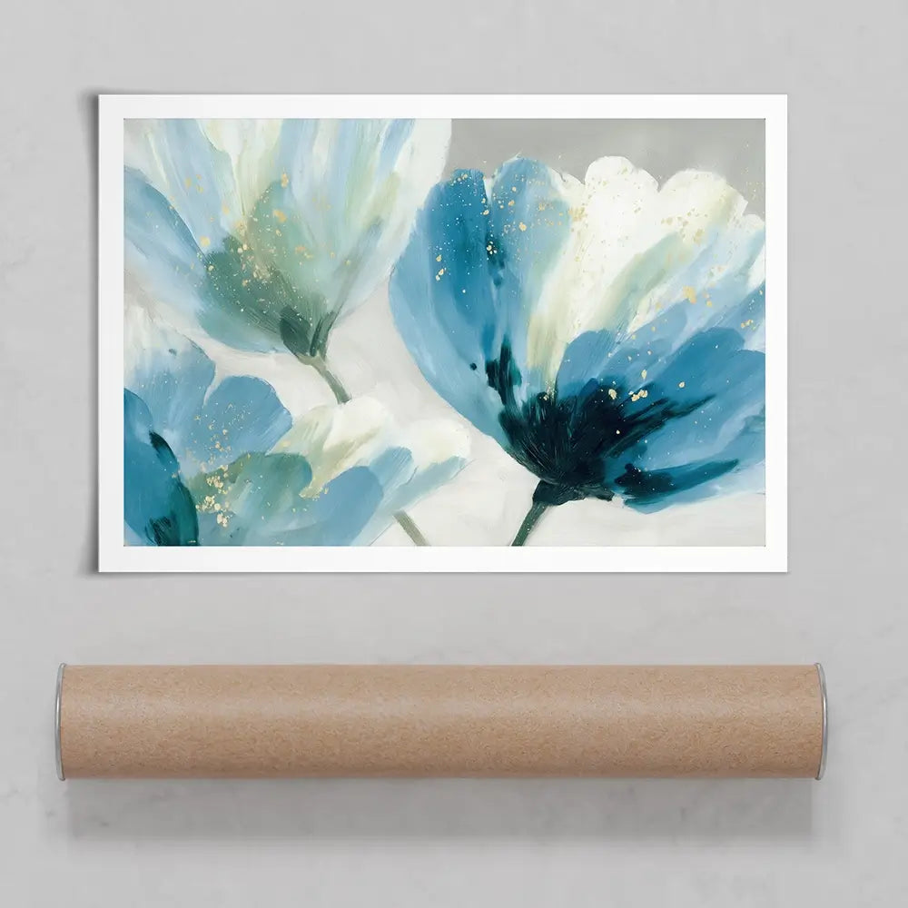 Gilded Anemone Duet Art Print Gilded Anemone Duet Art Print wall art product Chromatic Storm Studio