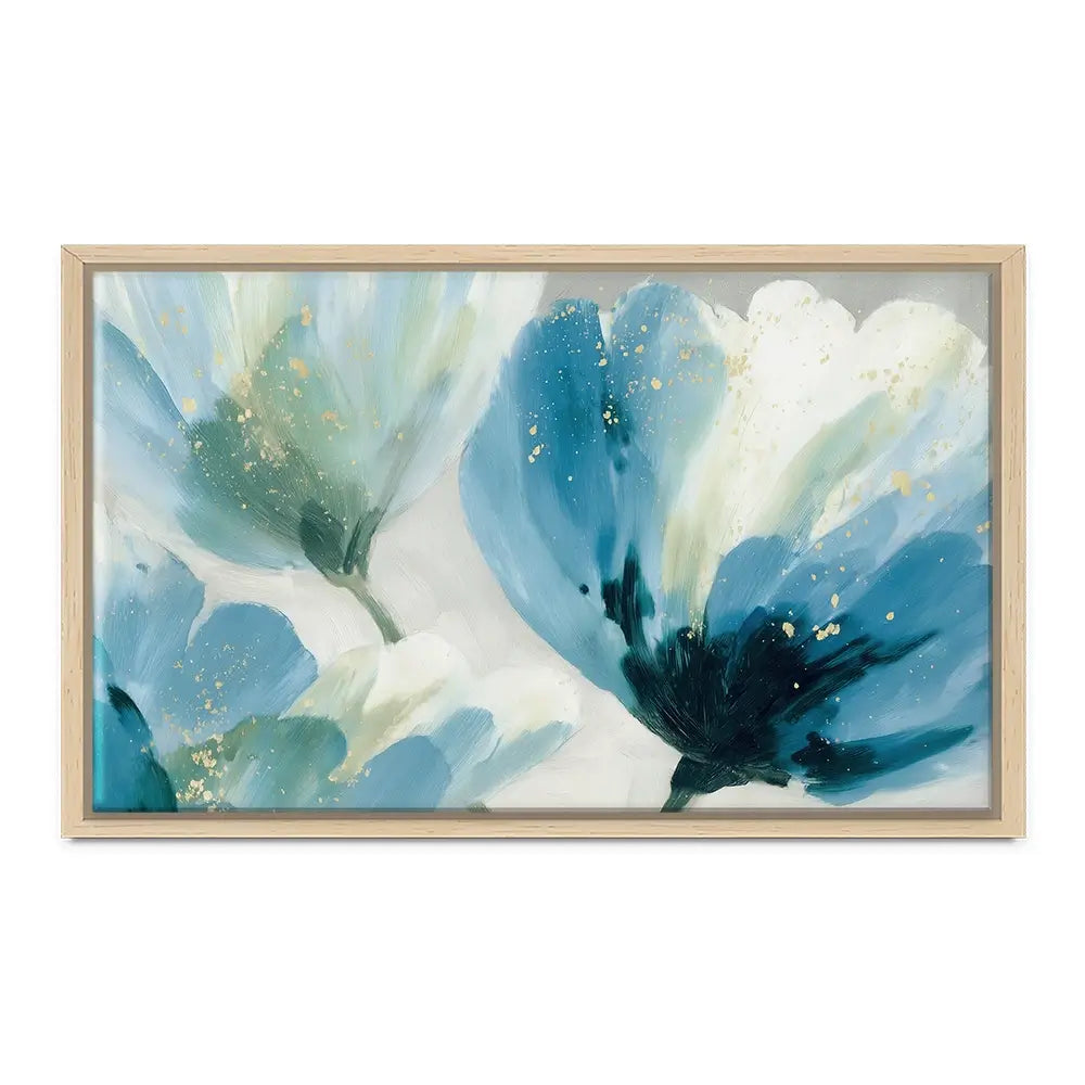 Gilded Anemone Duet Canvas Print Gilded Anemone Duet Canvas Print wall art product Chromatic Storm Studio