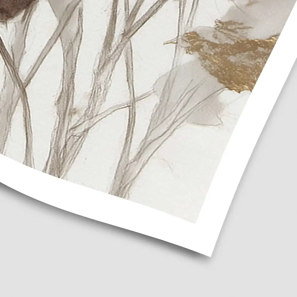 Gilded Banana Leaves Art Print Gilded Banana Leaves Art Print wall art product Chromatic Storm Studio