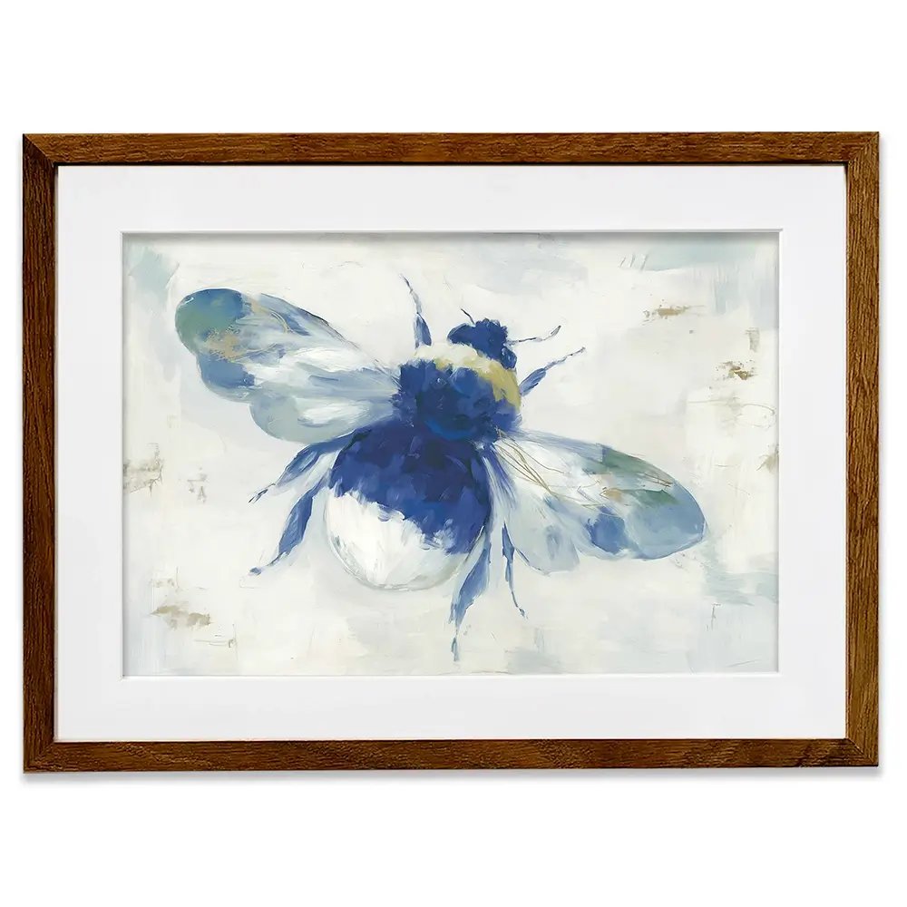 Gilded Bee Study Framed Art Print Gilded Bee Study Framed Art Print wall art product Chromatic Storm Studio