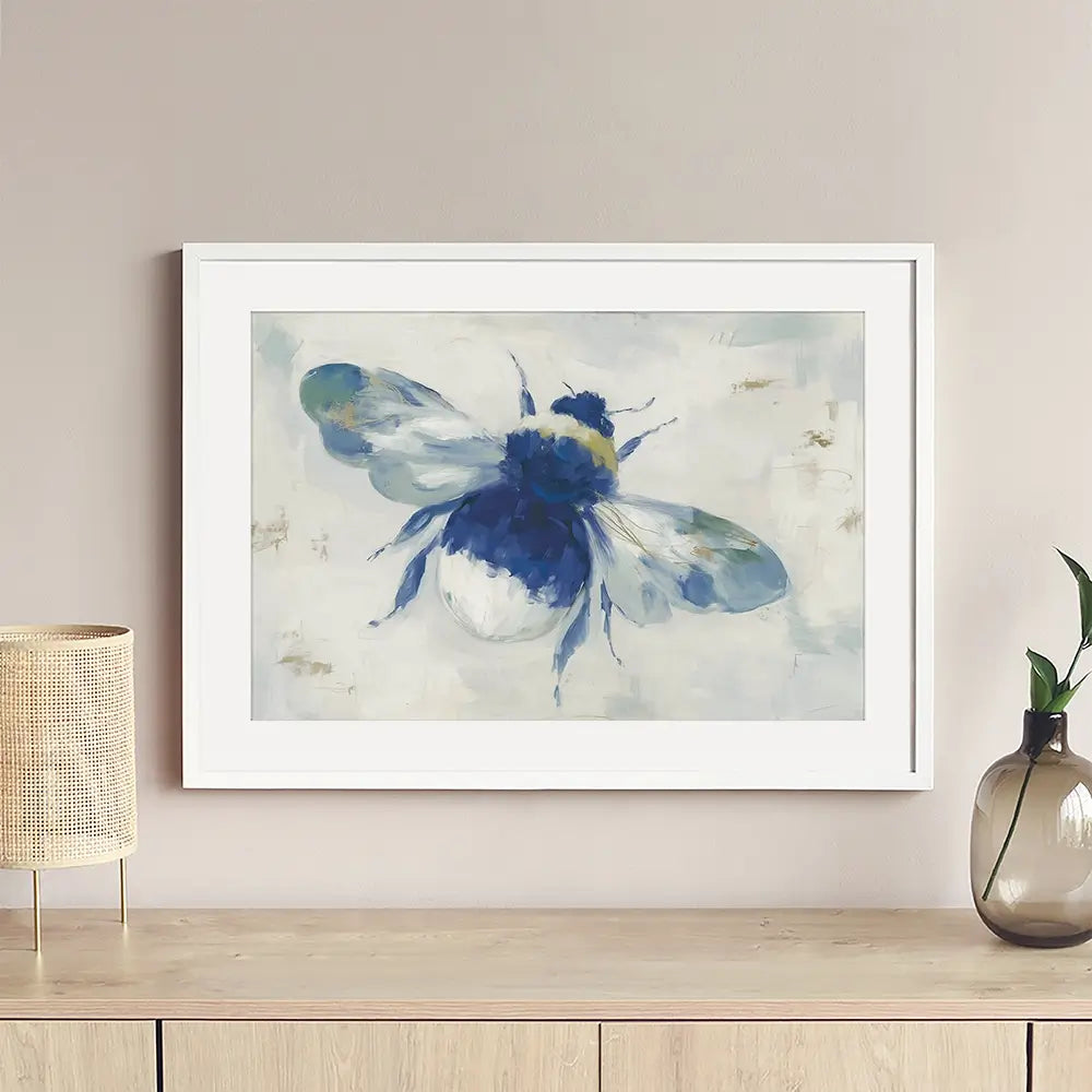 Gilded Bee Study Framed Art Print Gilded Bee Study Framed Art Print wall art product Chromatic Storm Studio